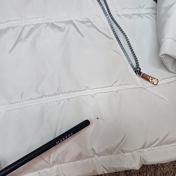 SAM EDELMAN Water Repellent Puffer Coat with zip off Faux Fur Collar - Picture 9 of 12